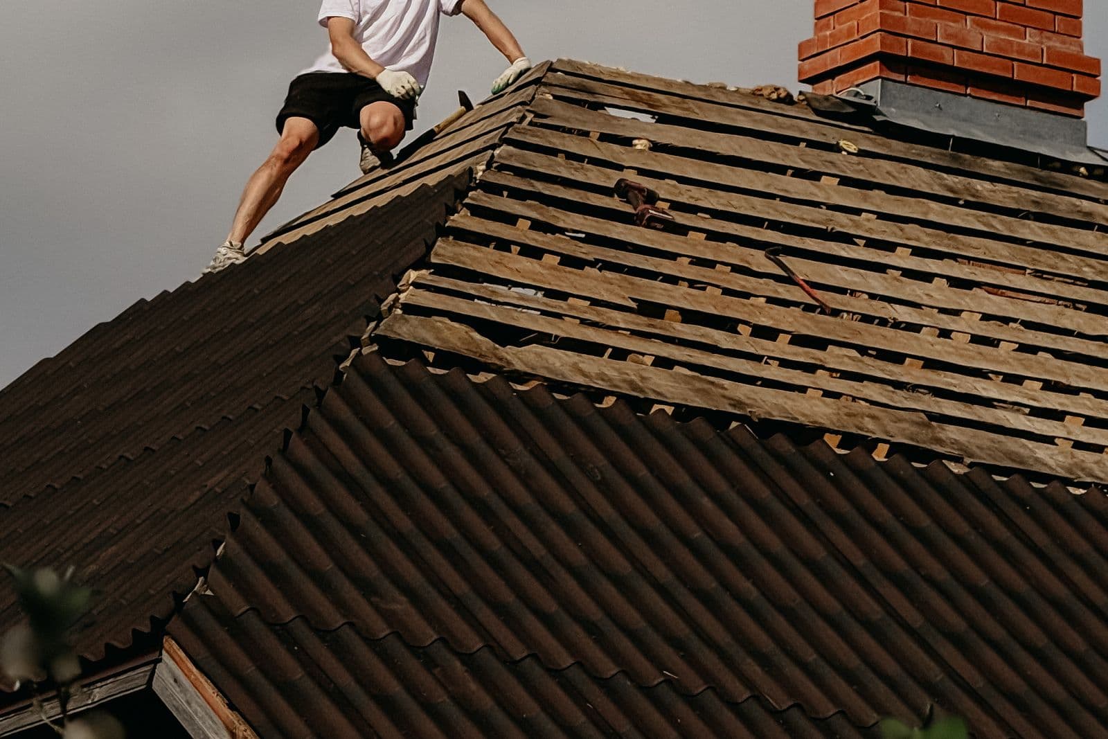 New clay tile install